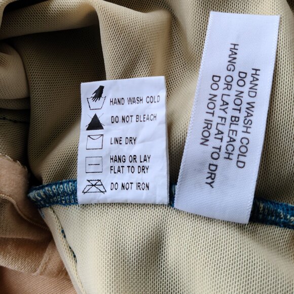 SHAPE FX TEAL CONTROL SWIMSUIT-SIZE 8- BEJEWELED WRAP ONE-PIECE - Picture 8 of 10